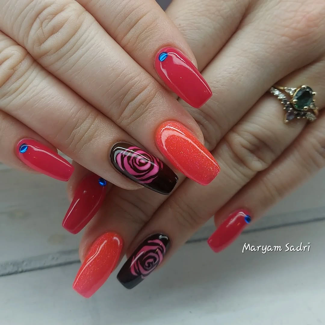 MaryNails gel manicure design Richmond BC
